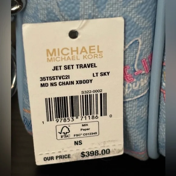 NWT Michael Kors Jet Set Travel Crossbody - Picture 6 of 6